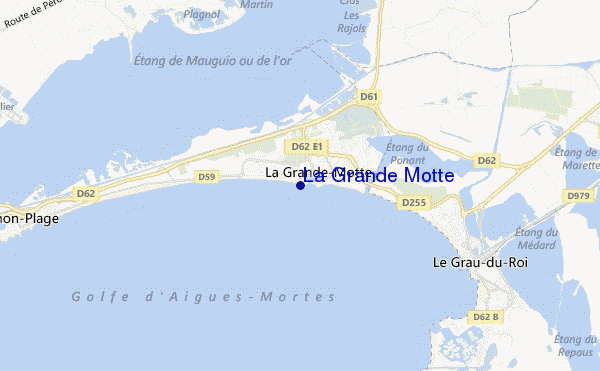 locatiekaart van La Grande Motte
