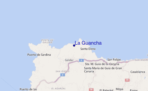 locatiekaart van La Guancha