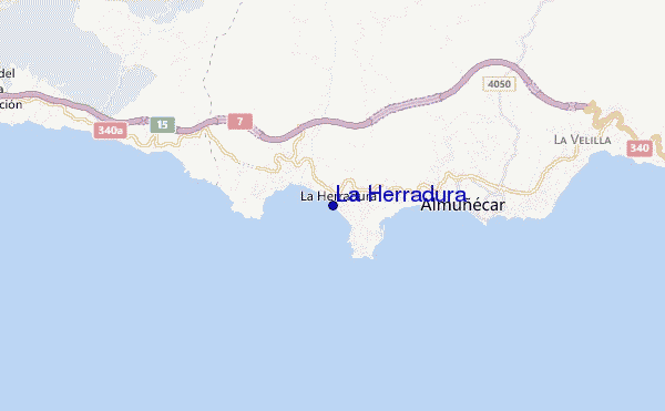 locatiekaart van La Herradura