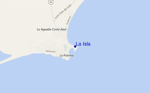 locatiekaart van La Isla