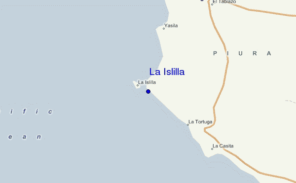 locatiekaart van La Islilla