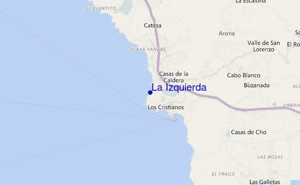 locatiekaart van La Izquierda