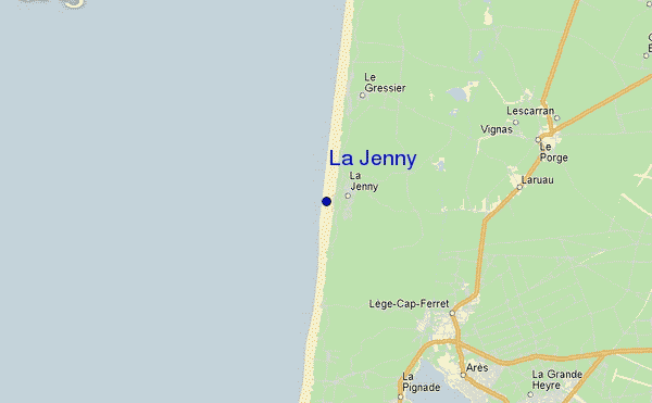 locatiekaart van La Jenny