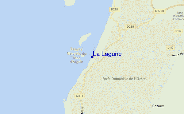 locatiekaart van La Lagune