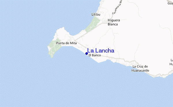 locatiekaart van La Lancha