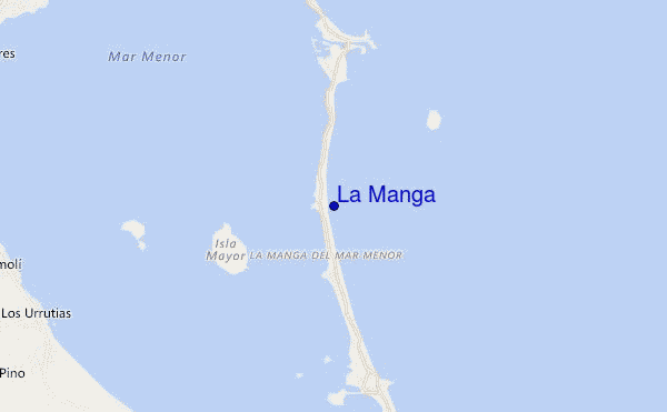 locatiekaart van La Manga