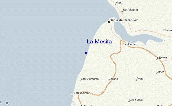 locatiekaart van La Mesita