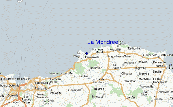 locatiekaart van La Mondree