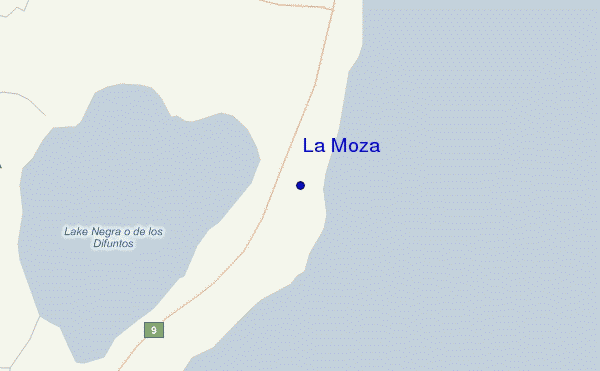locatiekaart van La Moza
