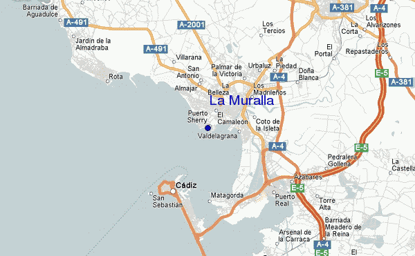 locatiekaart van La Muralla