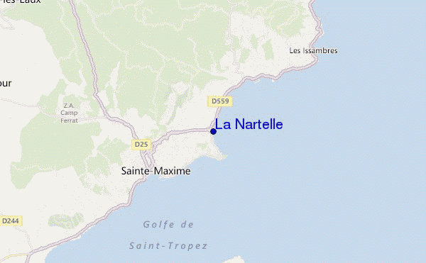 locatiekaart van La Nartelle