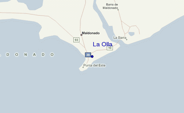 locatiekaart van La Olla