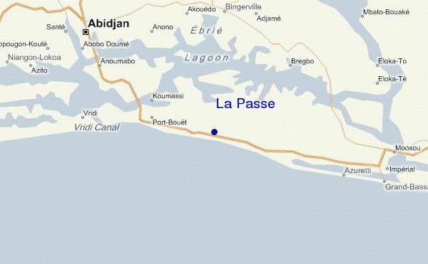 locatiekaart van La Passe