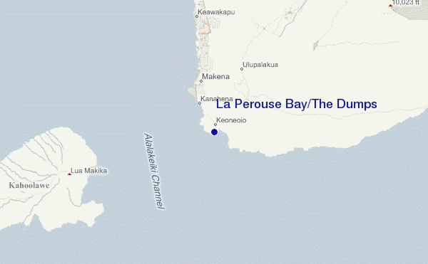 locatiekaart van La Perouse Bay/The Dumps