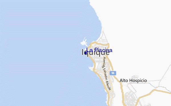 locatiekaart van La Piscina
