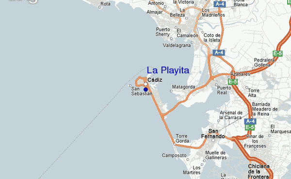 locatiekaart van La Playita