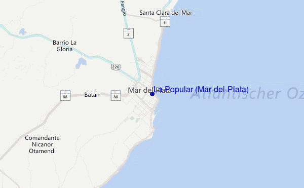 La Popular (Mar-del-Plata) Location Map