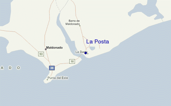 locatiekaart van La Posta