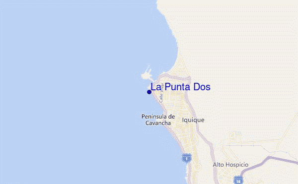 locatiekaart van La Punta Dos
