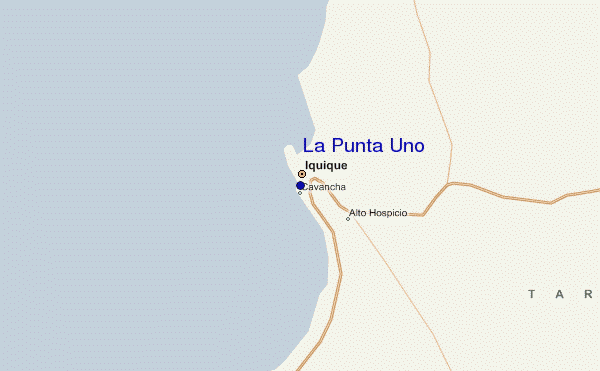 locatiekaart van La Punta Uno