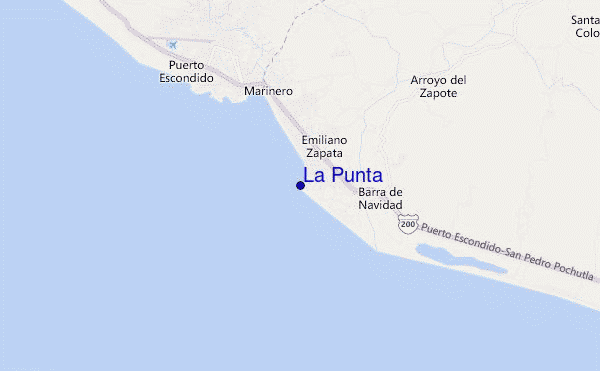 locatiekaart van La Punta