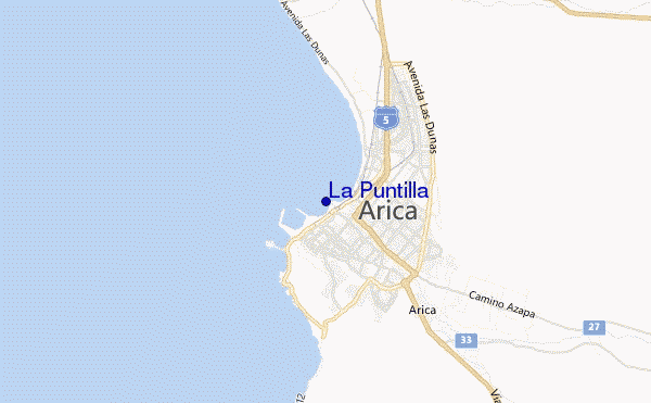 locatiekaart van La Puntilla