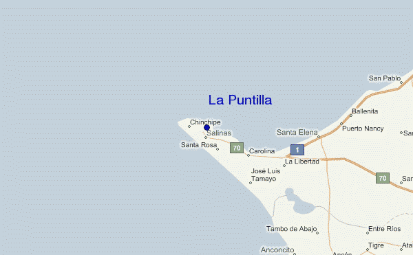 locatiekaart van La Puntilla