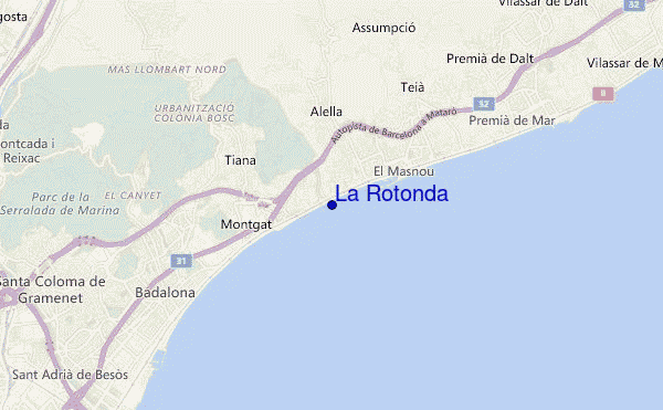 locatiekaart van La Rotonda