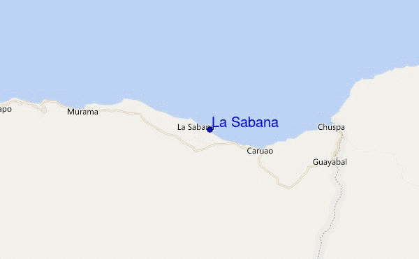 locatiekaart van La Sabana