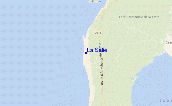 locatiekaart van La Salie