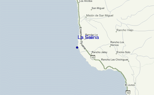 locatiekaart van La Salina