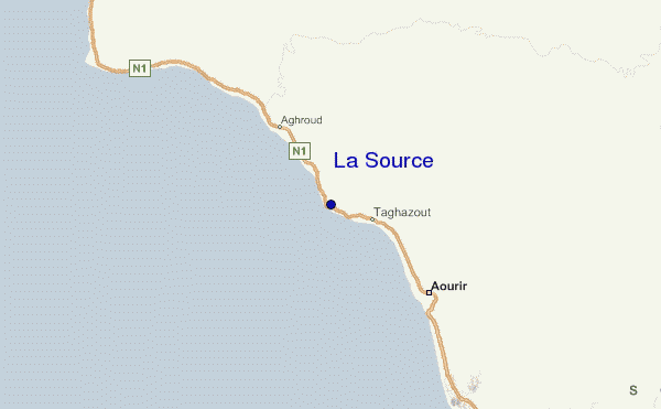 locatiekaart van La Source