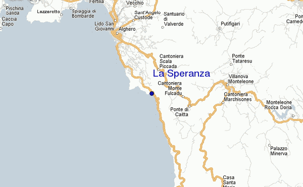 locatiekaart van La Speranza