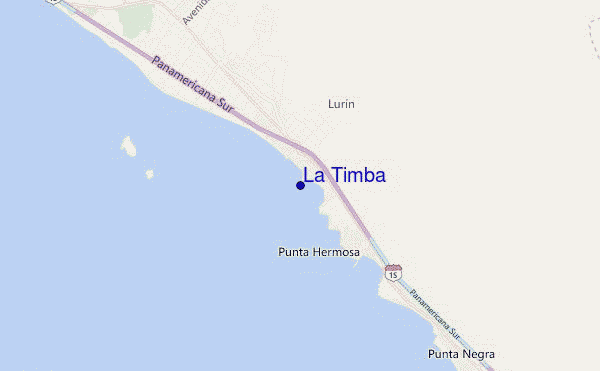 locatiekaart van La Timba