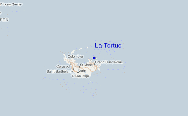 locatiekaart van La Tortue