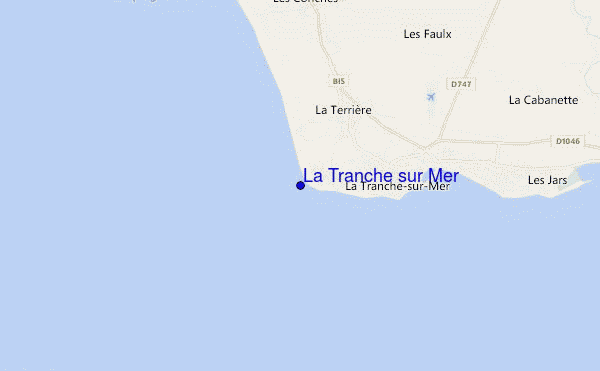 locatiekaart van La Tranche sur Mer