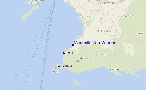 locatiekaart van Marseille - La Verrerie