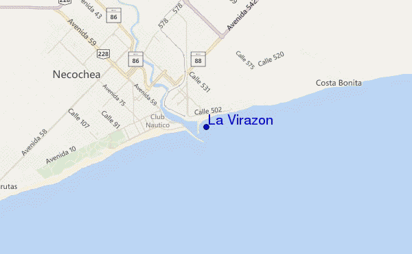 locatiekaart van La Virazon