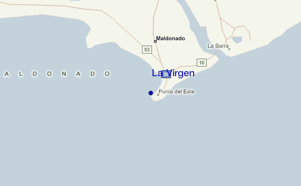 locatiekaart van La Virgen