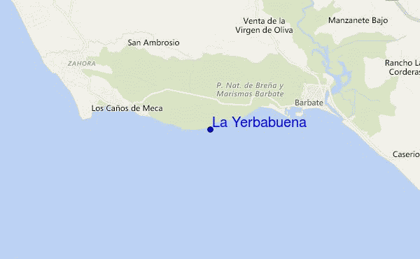 locatiekaart van La Yerbabuena
