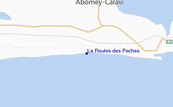 locatiekaart van La Routes des Pêches