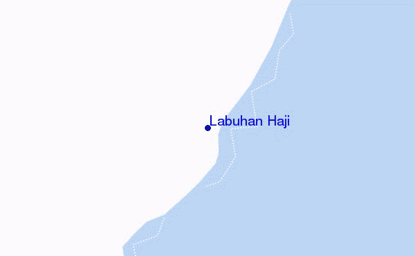locatiekaart van Labuhan Haji