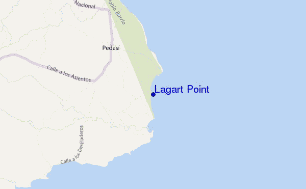 locatiekaart van Lagart Point