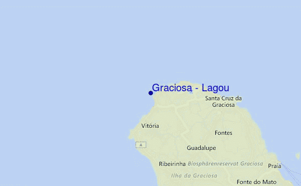 locatiekaart van Graciosa - Lagou