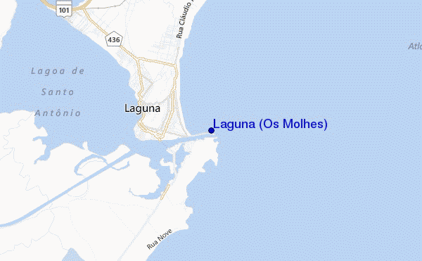 locatiekaart van Laguna (Os Molhes)