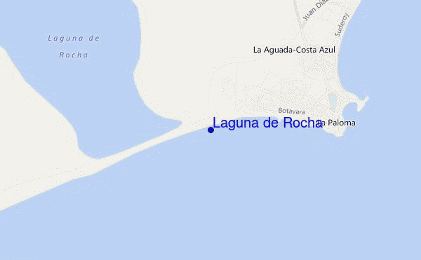 locatiekaart van Laguna de Rocha