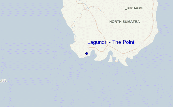 locatiekaart van Lagundri - The Point
