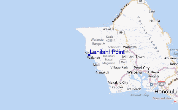 Lahilahi Point Location Map