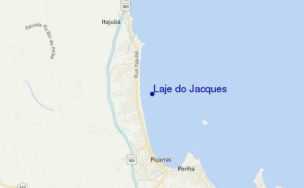 locatiekaart van Laje do Jacques