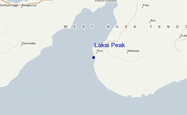 locatiekaart van Lakai Peak